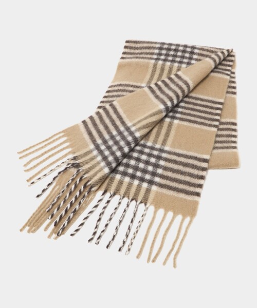 BEAUTY&YOUTH UNITED ARROWS（ビューティーアンドユースユナイテッドアローズ）の「チェック ストール（ストール/ショール・レディース・ベージュ/ダークブラウン/ライトブルー・FREE）」の22枚目の写真