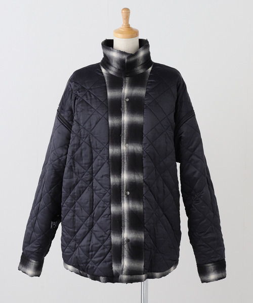 AP STUDIO(エーピーストゥディオ)の「【StandAlone/スタンド アローン】PADDED FLANNEL JACKET(その他アウター・レディース・ブラック・FREE)」の22枚目の写真