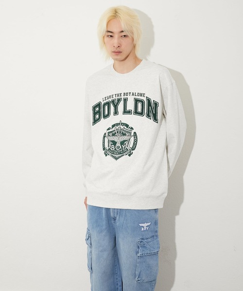 BOY LONDON(ボーイロンドン)の「【BOY LONDON】COLLEGE PATCH SWEAT(スウェット・メンズ・グレー・MEDIUM/LARGE/X-LARGE)」の3枚目の写真