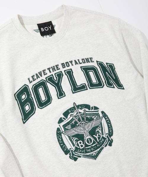 BOY LONDON(ボーイロンドン)の「【BOY LONDON】COLLEGE PATCH SWEAT(スウェット・メンズ・グレー・MEDIUM/LARGE/X-LARGE)」の8枚目の写真