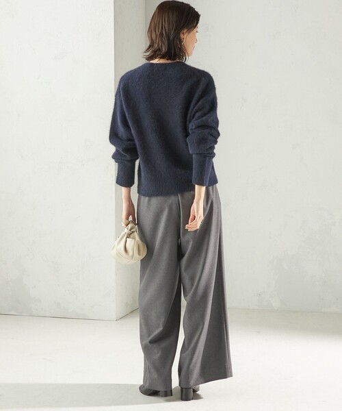 セール】〈手洗い可能〉フォックス ビジュー Vネック ニット（ニット