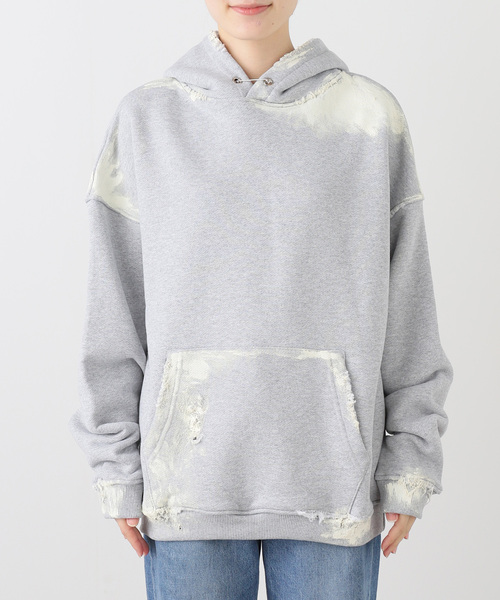 CITYSHOP（シティーショップ）の「STAY HUMAN ON EARTH DIRTY DESTROYED：スウェット（スウェット・レディース・チャコールグレー・MEDIUM）」の3枚目の写真