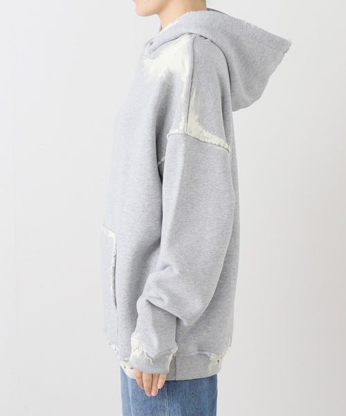 CITYSHOP（シティーショップ）の「STAY HUMAN ON EARTH DIRTY DESTROYED：スウェット（スウェット・レディース・チャコールグレー・MEDIUM）」の4枚目の写真