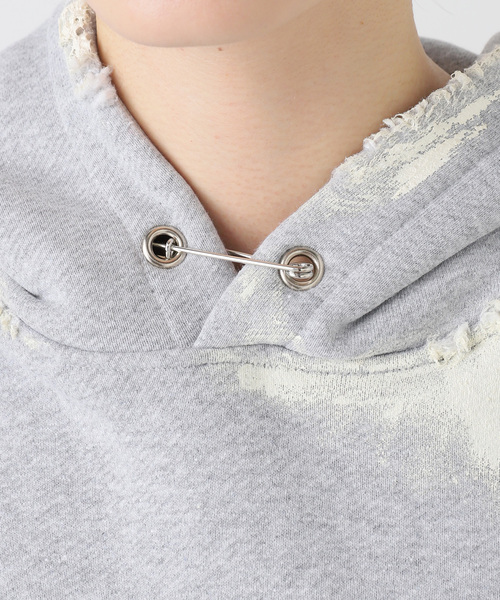 CITYSHOP（シティーショップ）の「STAY HUMAN ON EARTH DIRTY DESTROYED：スウェット（スウェット・レディース・チャコールグレー・MEDIUM）」の9枚目の写真