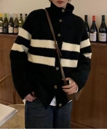 Vipoa（ヴィポア）の「stripe turtleneck sweater（ニット/セーター）」