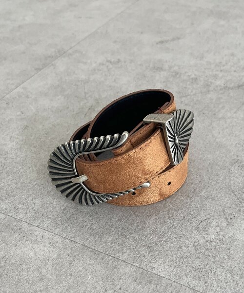 CPCM（シーピーシーエム）の「アソートフェイクスエードベルト（ベルト・メンズ・ベージュ/キャメル/ベージュ系その他/ブラック系その他/ブラック系その他2/ブラック・FREE）」の2枚目の写真