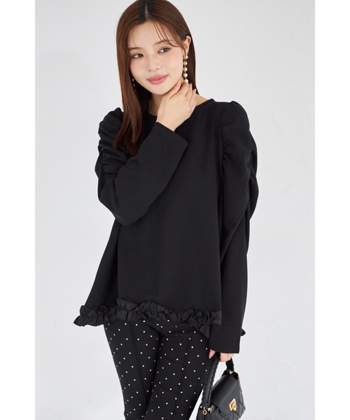 ZOZO限定】ギャザースリーブフリルヘムチュニック（Tシャツ/カットソー