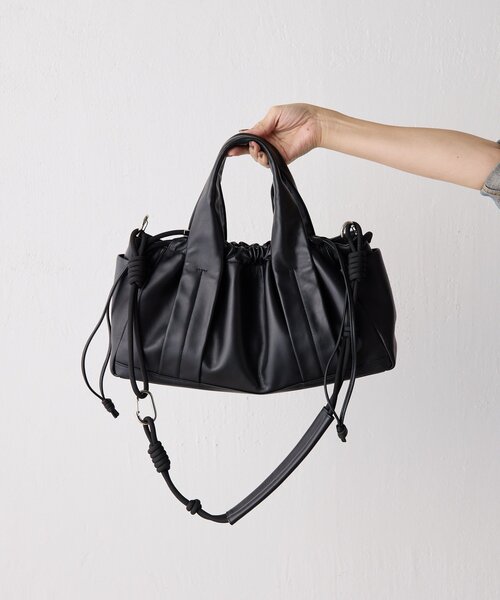 インフルエンサーouchi企画》マルチウェイ巾着ボストンバッグ