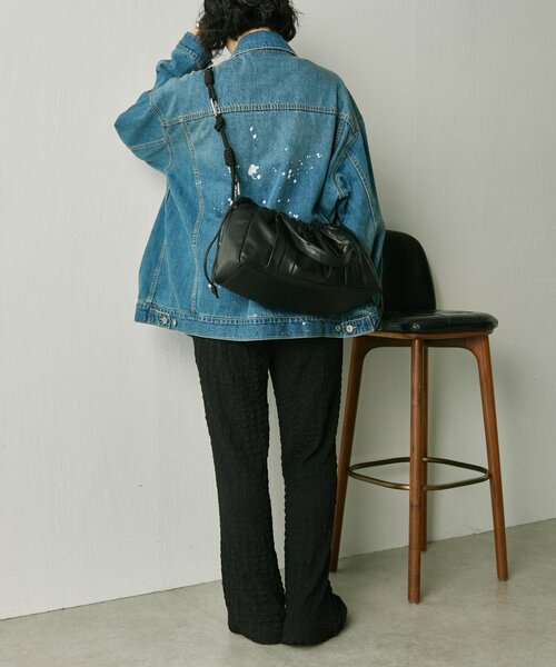 インフルエンサーouchi企画》マルチウェイ巾着ボストンバッグ