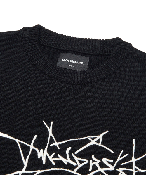 WKNDRS(ウィーキャンドース)の「SKULL KNITTED SWEATER (BLACK)(ニット/セーター・レディース・その他・MEDIUM/LARGE/X-LARGE)」の3枚目の写真