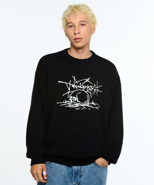 WKNDRS(ウィーキャンドース)の「SKULL KNITTED SWEATER (BLACK)(ニット/セーター・レディース・その他・MEDIUM/LARGE/X-LARGE)」の7枚目の写真
