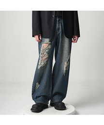 AVANDRESS（アバンドレス ）の「Brush Destroyed Denim Pants BLUE（デニムパンツ）」