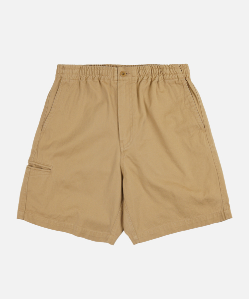 WASHED OFFICER CHINO SHORTS _ BEIGE