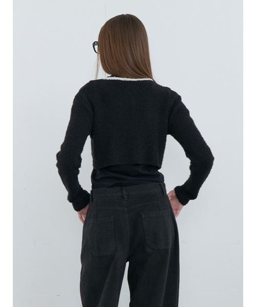 Kijun(キジュン)の「Crochet Knit Jacket Black(カーディガン/ボレロ・レディース・その他・SMALL/MEDIUM)」の5枚目の写真