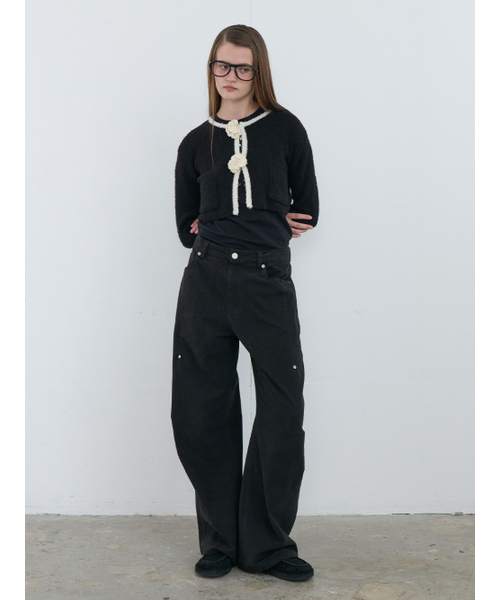 Kijun(キジュン)の「Crochet Knit Jacket Black(カーディガン/ボレロ・レディース・その他・SMALL/MEDIUM)」の4枚目の写真