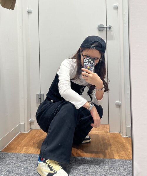 MUSINSA STANDARD WOMAN（ムシンサスタンダードウーマン）の「ウィメンズダブルニットツーピンタックワイドラウンジスウェットパンツ[ブラック]（スウェットパンツ・レディース・その他・SMALL/MEDIUM/LARGE/X-SMALL）」の11枚目の写真