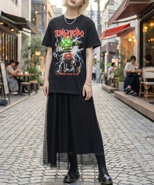 TENGA(テンガ)の「TENGA ROBO Vintage Styles Band TEE(Tシャツ/カットソー・メンズ・ブラック・MEDIUM/LARGE/X-LARGE)」の13枚目の写真