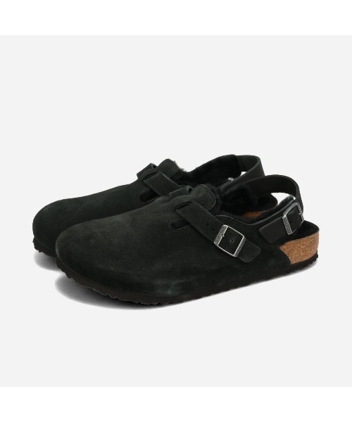 BIRKENSTOCK(ビルケンシュトック)の「BIRKENSTOCK TOKIO SHEARLING SUEDE LEATHER -REGULAR- / ビルケンシュトック トキオ シアリング スエードレザー レギュラーフィット / 1028358(スニーカー・メンズ・ブラック・40/41/42/43)」の1枚目の写真