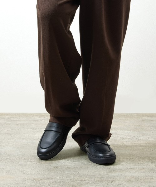 PADRONE(パドローネ)の「PADRONE パドローネ / Ex. LOAFERS 別注クロームレザーローファー / PA7043-2002(ローファー・メンズ・ブラック・40/41/42)」の2枚目の写真