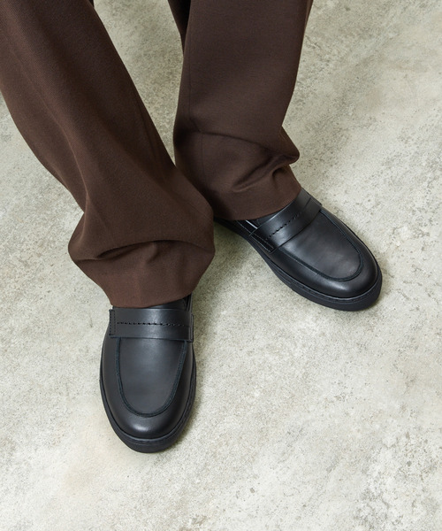 PADRONE(パドローネ)の「PADRONE パドローネ / Ex. LOAFERS 別注クロームレザーローファー / PA7043-2002(ローファー・メンズ・ブラック・40/41/42)」の14枚目の写真