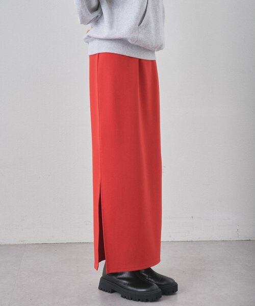 Whim Gazette（ウィムガゼット）の「ストレッチジャージスカート（スカート・レディース・ブラック/オレンジ/ブラウン・36/38）」の3枚目の写真