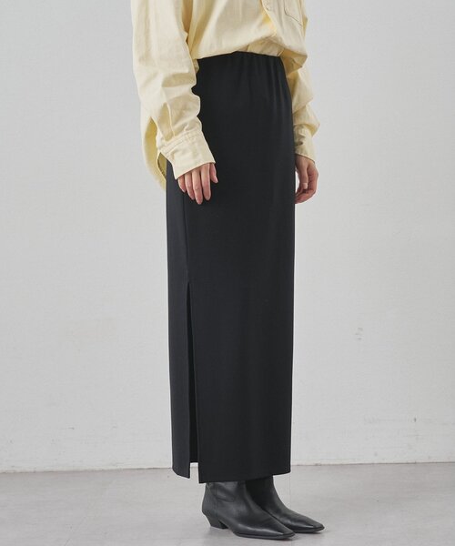 Whim Gazette（ウィムガゼット）の「ストレッチジャージスカート（スカート・レディース・ブラック/オレンジ/ブラウン・36/38）」の10枚目の写真