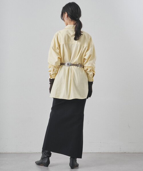 Whim Gazette（ウィムガゼット）の「ストレッチジャージスカート（スカート・レディース・ブラック/オレンジ/ブラウン・36/38）」の8枚目の写真