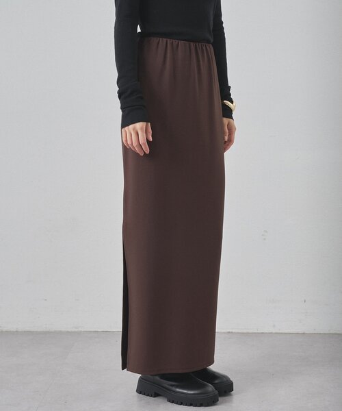 Whim Gazette（ウィムガゼット）の「ストレッチジャージスカート（スカート・レディース・ブラック/オレンジ/ブラウン・36/38）」の5枚目の写真