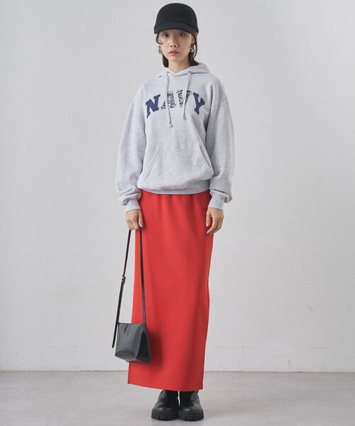 Whim Gazette（ウィムガゼット）の「ストレッチジャージスカート（スカート・レディース・ブラック/オレンジ/ブラウン・36/38）」の19枚目の写真