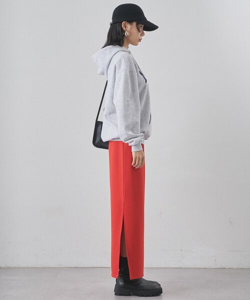 Whim Gazette（ウィムガゼット）の「ストレッチジャージスカート（スカート・レディース・ブラック/オレンジ/ブラウン・36/38）」の20枚目の写真