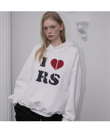 Dot Heart Hoodie [Ivory]