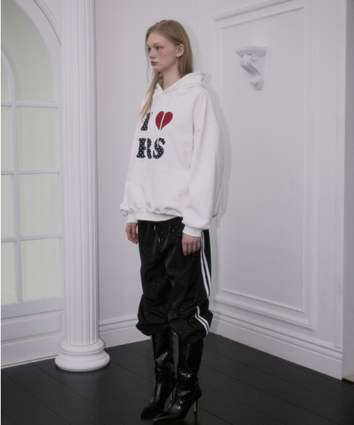 ROSEFRANTZ（ロゼフランツ）の「Dot Heart Hoodie [Ivory]（パーカー・レディース・アイボリー・OS）」の3枚目の写真