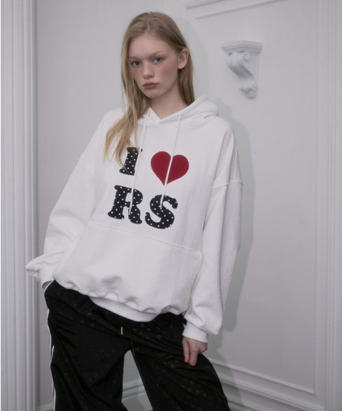 ROSEFRANTZ（ロゼフランツ）の「Dot Heart Hoodie [Ivory]（パーカー・レディース・アイボリー・OS）」の5枚目の写真