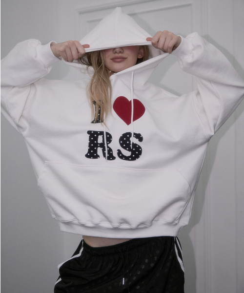 ROSEFRANTZ（ロゼフランツ）の「Dot Heart Hoodie [Ivory]（パーカー・レディース・アイボリー・OS）」の6枚目の写真