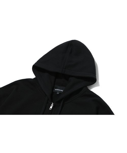 WOOALONG(ウアロン)の「Signature hood zip-up - BLACK(パーカー・レディース・ブラック・SMALL/MEDIUM/LARGE)」の3枚目の写真