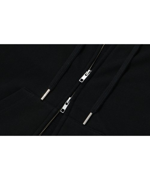WOOALONG(ウアロン)の「Signature hood zip-up - BLACK(パーカー・レディース・ブラック・SMALL/MEDIUM/LARGE)」の6枚目の写真