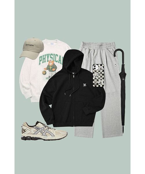 WOOALONG(ウアロン)の「Signature hood zip-up - BLACK(パーカー・レディース・ブラック・SMALL/MEDIUM/LARGE)」の13枚目の写真