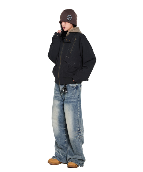 AAKAM(アーカム)の「Washed Zipper Slit Denim Pants (Sky Blue)(デニムパンツ・レディース・その他・1/2)」の20枚目の写真