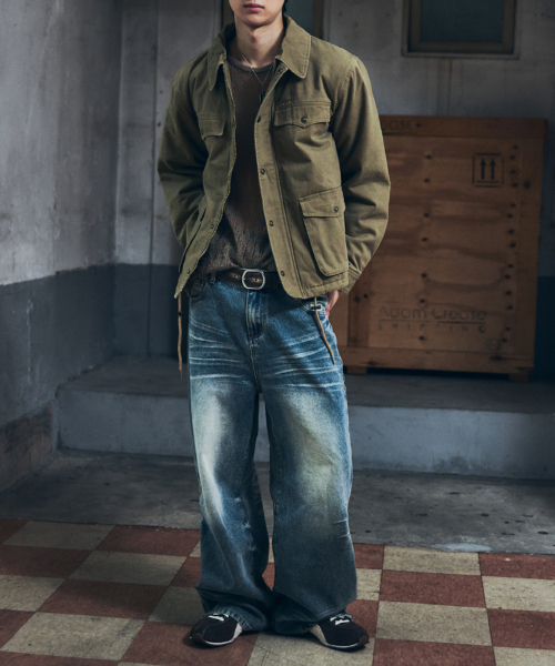 AAKAM(アーカム)の「Washed Zipper Slit Denim Pants (Sky Blue)(デニムパンツ・レディース・その他・1/2)」の10枚目の写真
