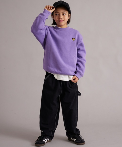 めいちゃん にゃんぴーず刺繍トレーナー パープル　紫 めいちゃん にゃんぴーず刺繍トレーナー パープル 紫 めいちゃん