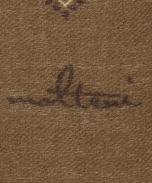 UNITED ARROWS（ユナイテッドアローズ）の「＜molteni＞スクエアプリント ストール（ストール/ショール・メンズ・モカ・FREE）」の3枚目の写真