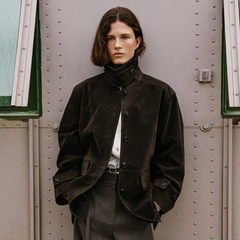 Suede Cropped ブルゾン（ライダースジャケット）｜Deuxieme Classe