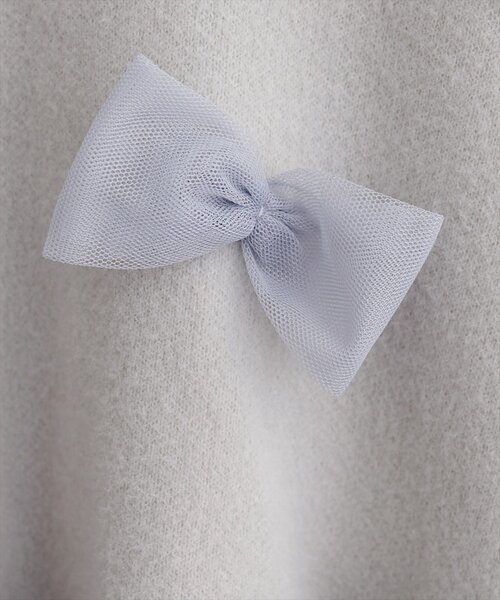 natural couture（ナチュラルクチュール）の「ランダムリボンニットプルオーバー（ニット/セーター・レディース・ライトグレー/チャコールグレー/アイボリー・FREE）」の10枚目の写真