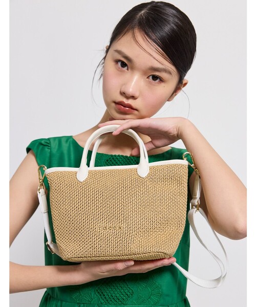 TOCCA(トッカ)の「TO THE SUNLIGHT POCHETTE かごバッグ(かごバッグ・レディース・アイボリー系/ブラック系5/ブラック系・F)」の11枚目の写真