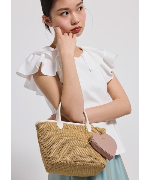 TOCCA(トッカ)の「TO THE SUNLIGHT POCHETTE かごバッグ(かごバッグ・レディース・アイボリー系/ブラック系5/ブラック系・F)」の15枚目の写真