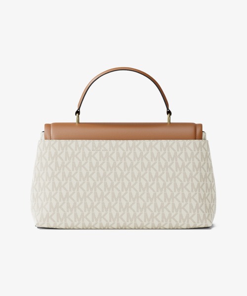 MICHAEL KORS(マイケルコース)の「TRIBECA サッチェル エクストラスモール - MKシグネチャー(ハンドバッグ・レディース・ホワイト系その他・FREE)」の4枚目の写真
