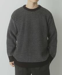 ITEMS URBANRESEARCH | リバースバーズアイ クルーネック ニット(ニット/セーター)