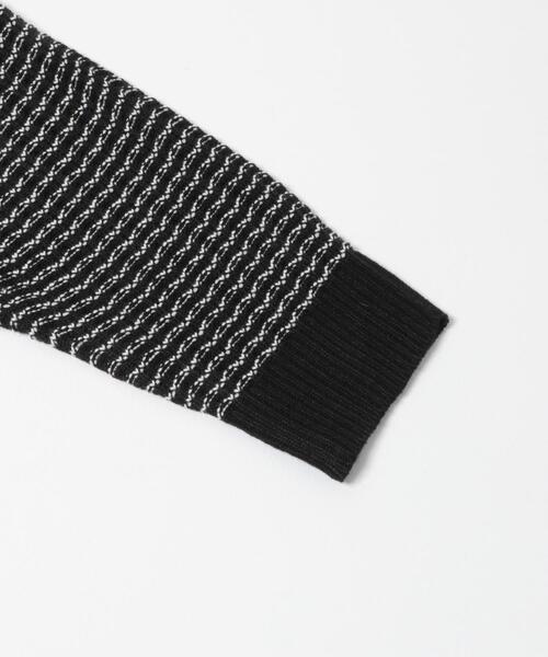 ITEMS URBANRESEARCH（アイテムズ アーバンリサーチ）の「リバースバーズアイ クルーネック ニット（ニット/セーター・メンズ・ブラック系その他/オフホワイト/ネイビー・MEDIUM/LARGE）」の20枚目の写真