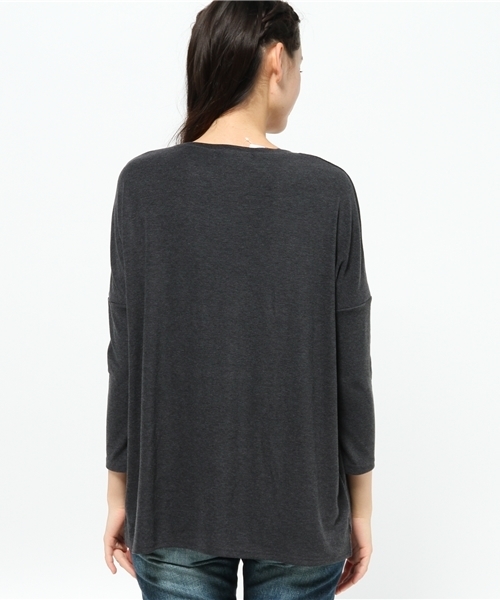 OUTLET（アウトレット）の「【ear PAPILLONNER】VICOLドルマンPO（Tシャツ/カットソー・レディース・グレー・FREE）」の3枚目の写真