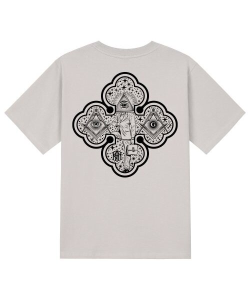 KAN6312(カン6312)の「KTC0123 フリーメイソン 半袖Tシャツ - ベージュ(Tシャツ/カットソー・メンズ・その他・LARGE/MEDIUM/SMALL/X-LARGE)」の1枚目の写真